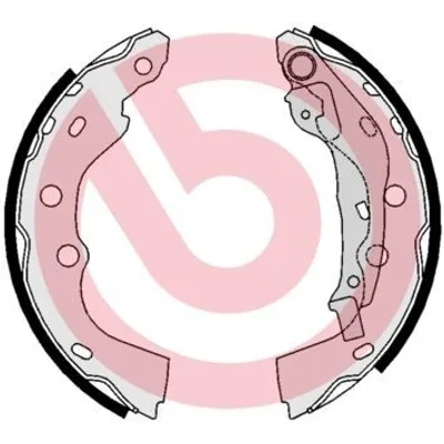 Produktbild von BREMBO Bremsbackensatz Trommelbremse Hinten für SUZUKI SWIFT II Schrägheck (EA, MA) 200mm S 78 510
