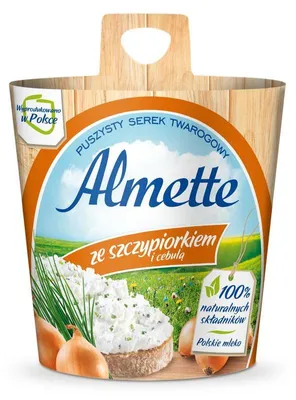 Zdjęcie produktu dla Almette ze szczypiorkiem i cebulą 150 g