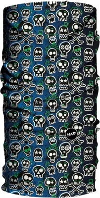 Produktbild von HAD Kinder Multifunktionstuch Originals Kids , Skully - Blau Mehrfarbig