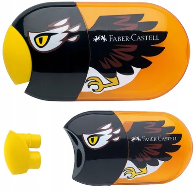 Imagen del producto de FABER-CASTELL, caja de lápices de doble punta "Adler", color naranja/negro