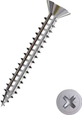 Produktbild von Connex Universalschrauben 3.0 x 12 mm PZ 1 Senkkopf - 50 Stück Edelstahl