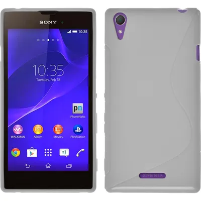 Produktbild von PhoneNatic Case kompatibel mit Sony Xperia Style - weiß Silikon Hülle S-Style + 2 Schutzfolien