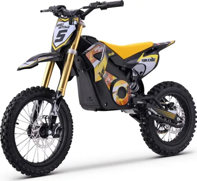 Produktbild von Elektrisches Dirtbike für Kinder und Jugendliche Beneo Motors Falcon Gelb – 1600W