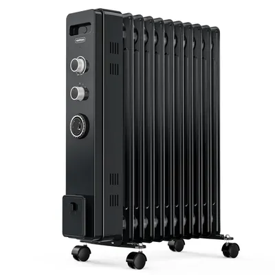 Immagine prodotto di VonHaus Radiatore a Olio Elettrico 11 Elementi, Stufa ad Olio Portatile da 2500W, Timer 24h, Termostato Regolabile, 3 Livelli di Calore, Cavo da 1,5 m
