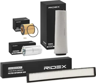 Produktbild von RIDEX Filterset Inspektionspaket Filtersatz für BMW 3 Limousine (E46) 3 Touring (E46)