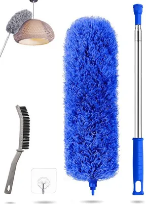 Produktbild von Microvezel Uitschuifbaar Plumeau mit flexibler Eckenborste und robustem Stahl