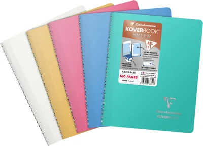 Produktbild von Clairefontaine 5x Koverbook Silver A5 80 Blatt lin. 366741C