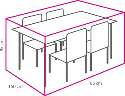 Produktbild von Gartenmöbel-Set Schutzhülle 185x150x95 cm