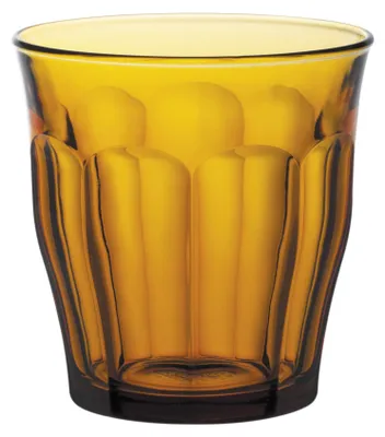 Image de Duralex PICARDIE AMBER verre 310 ml orange - set de 6.