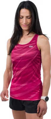 Image de T-shirt sans manches 42k Running Stride, rose, taille L, femme, rose, taille L