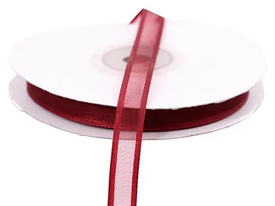Produktbild von Pogotowie Florystyczne Organza-Band mit Satinband-Einfassung 9mm 22m