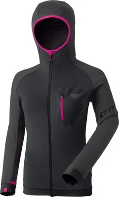 A studio shot of a women's athletic jacket.