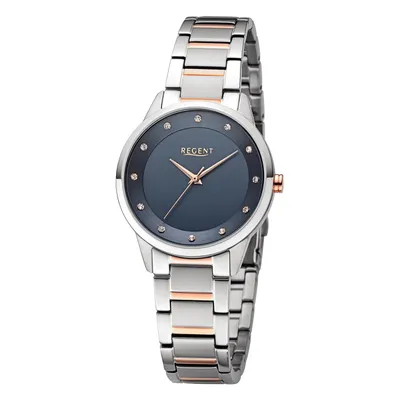 Produktbild von Regent Armbanduhr Damen Metall Analog Uhr silber rosegold Metallarmband UR2212809