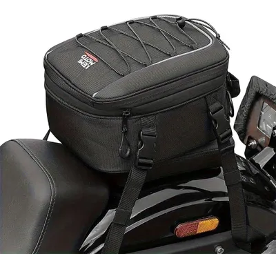 Imagen del producto de Bolsa trasera para motocicleta, extensible, impermeable, de 7 a 12 litros