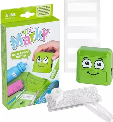 Zdjęcie produktu dla Pieczątka Marky Diy do odzieży zielona