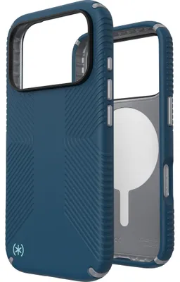 Productafbeelding van MagSafe hoesje voor de Apple iPhone 17 - Achterkant: Speck Presidio2 Grip - Blauw