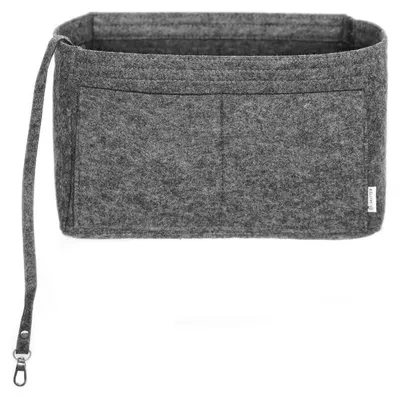 Produktbild von Taschen Organizer Einsatz aus Filz für Handtaschen mit Fächern Grau M