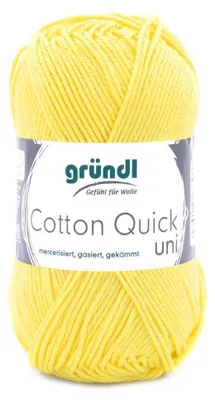 Produktbild von Gründl Baumwolle quick uni,50g.100%Baumwolle,mercerisiert,Häkel- u. Strickgarn,50g / 125 m,NS 3-4 131