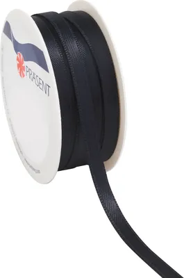 Produktbild von Satinband, 6mm, Rolle à 10 m Schwarz