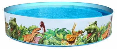 Produktbild von Bestway Starres Kinderbecken PVC Dinosaurier 244x46 cm +3 Jahre Garten 55001