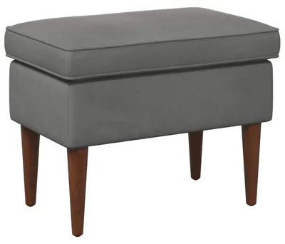 Image de Tabouret vidaXL gris foncé 55 x 35 x 41 cm, velours