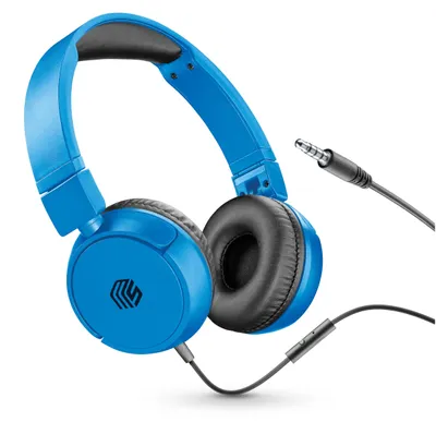 Productafbeelding van Muziek, Geluid, 8018080429569, Kabel, Gesprek/muziek, 225 g, Koptelefoon met microfoon, Blauw