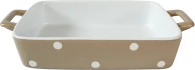 Produktbild von Isabelle Rose IR5456 - Auflaufform, klein beige - Polka dot, Retro dot, Punkte