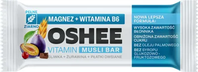 Immagine prodotto di OSHEE Baton musli ze śliwką i żurawiną 40 g