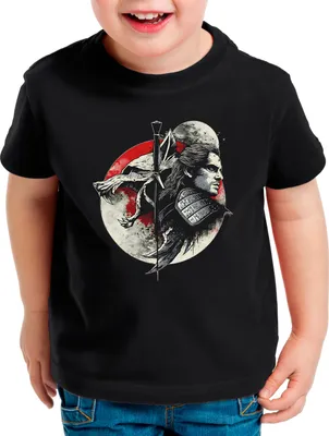 Produktbild von A.N.T. Gwynbleidd Kinder T-Shirt geralt wolf schwert