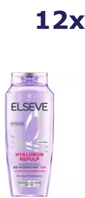 Zdjęcie produktu dla 12 szt. Szamponu nawilżającego L'Oréal Paris Elseve Hyaluron Repulp, 250 ml