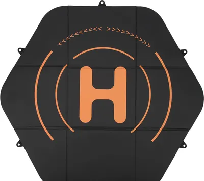 Obrázek produktu pro Přistávací podložka pro drony 80 cm Kožená silikonová oboustranná vodotěsná šestihranná podložka Fast Fold Drone Landing Protector Mat pro Mavic 3 Pro Black