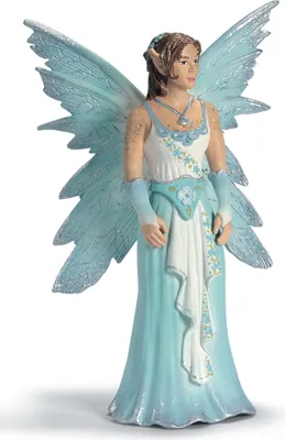 A studio shot of a fairy figurine.