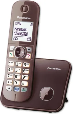Produktbild von Panasonic KX-TG6811GA Schurlostelefon mocca braun