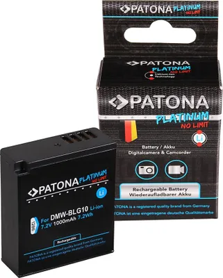 Produktbild von Patona Platinum Akku für Panasonic DMW-BLG10 DMW-BLE9 DMC-GF3 DMC-LX85 DMC-LX100 Lumix