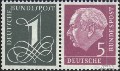 Produktbild von Briefmarken BRD (BR.Deutschland) 1958 Mi W17Y II postfrisch