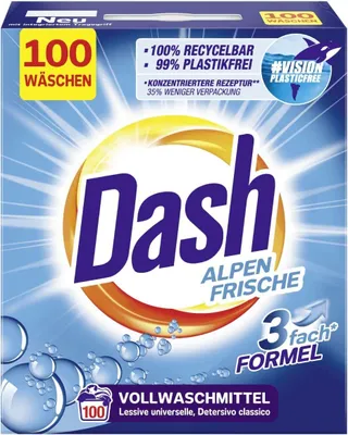 Zdjęcie produktu dla Proszek do prania DASH Alpen Frische 100 prań 6 kg