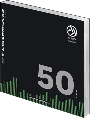 Obrázok produktu pre Various: 50x 12" PVC s vonkajšími obalmi s chlopňou (100 Micron) - - (Vinyl / Zubehör)