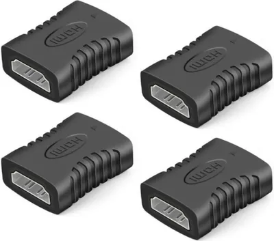 Produktbild von 4x HDMI Adapter Buchse Doppelbuchse Kupplung Kabelverlängerung Verbinder Verlängerungsadapter