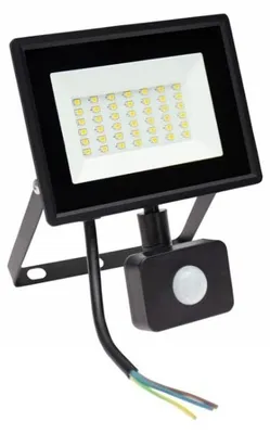 LED-Projektor 30 W 6000 K mit Sensor schwarz