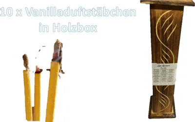 Produktbild von Holz-Räucherstäbchenbox Räucherturm Räuchersäule