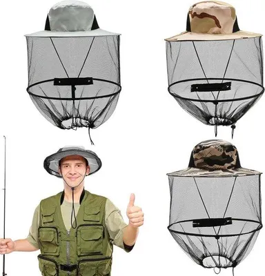 Image de Chapeau d'apiculteur 3 pièces avec moustiquaire pour l'extérieur