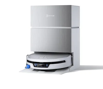 Produktbild von Ecovacs DEEBOT X12S PRO OMNI EU, Beutellos, Weiß, Rund, Staubbeutel, 0,25 l, Ladend, Purification