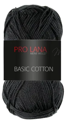 Produktbild von Pro Lana Basic Baumwolle 50g (99) schwarz
