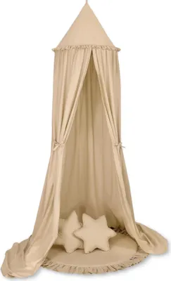 Image de My Sweet Baby Ciel Suspendu Beige avec Tapis de Jeu et Coussins en Étoile