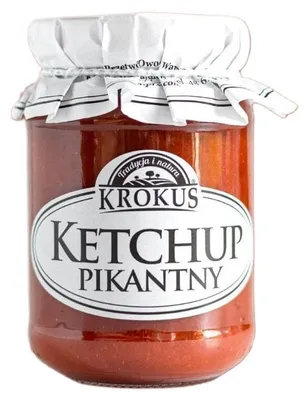 KETCHUP PIKANTNY BEZGLUTENOWY 180 g - KROKUS