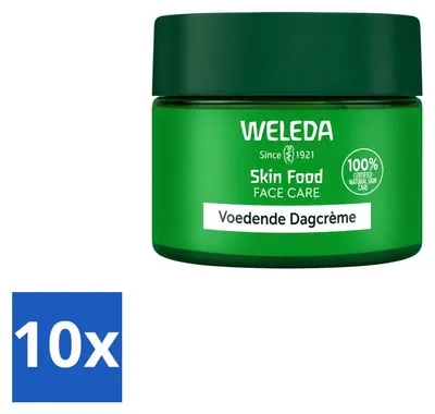 Zdjęcie produktu dla 10 x Weleda Skin Food, krem nawilżający na dzień - pielęgnujący - 40 ml - zestaw ekonomiczny - 10 sztuk