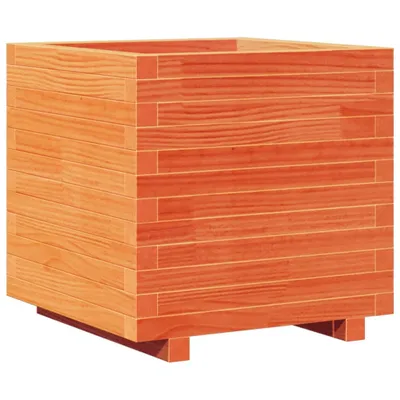 Produktbild von Pflanzkübel Wachsbraun 50x50x49,5 cm Massivholz Kiefer