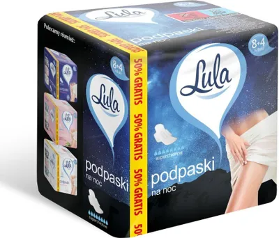 Produktbild von LULA Nachtbinden - super saugfähig 1p.-12 Stück (8+4 gratis)