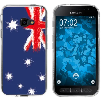 Produktbild von PhoneNatic Case kompatibel mit Samsung Galaxy Xcover 4 / 4s Silikon-Hülle WM Australien M2
