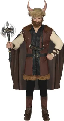 Immagine prodotto di Fiestas Guirca - Costume da vichingo per uomo FG931 (M) (Marrone)